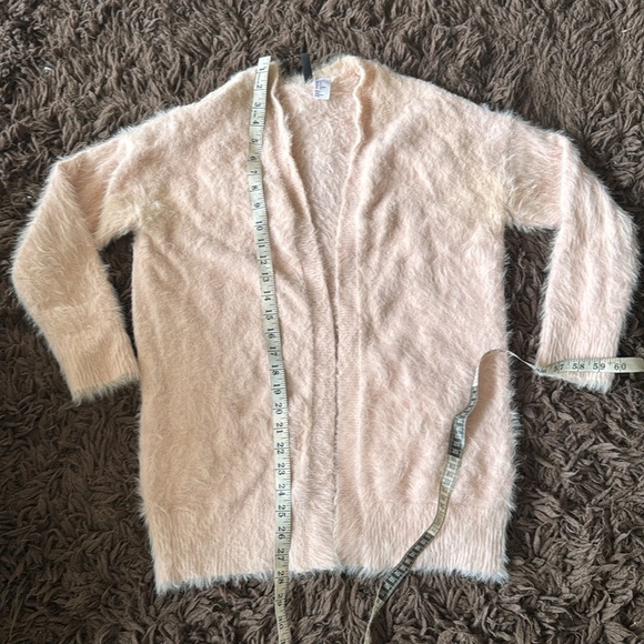 Pastel super soft open pink cardigan size small - Picture 7 of 9